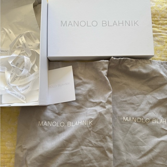 Manolo Blahnik Sky Blue Crystal Heels - Picture 6 of 6